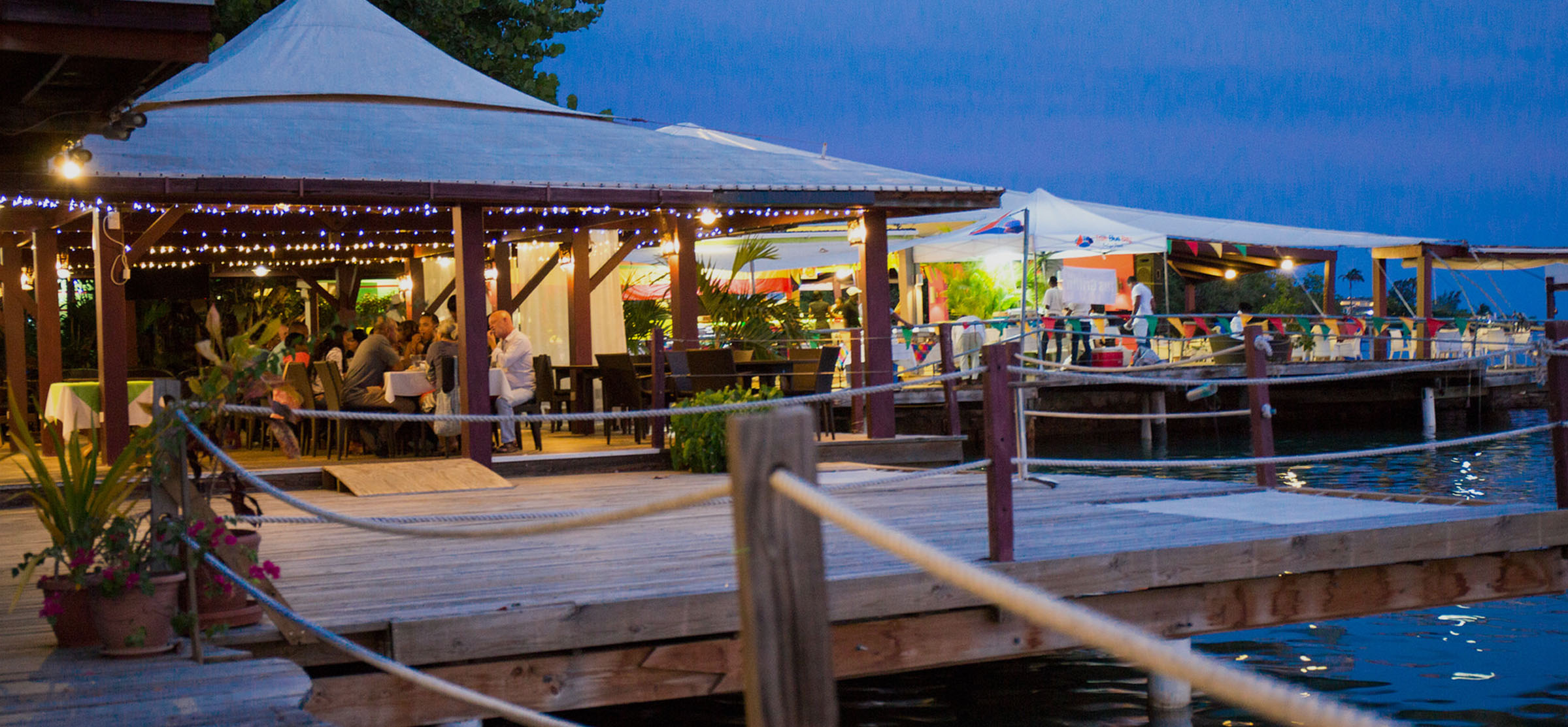 The Dodgy Dock Restaurant at True Blue Bay Resort